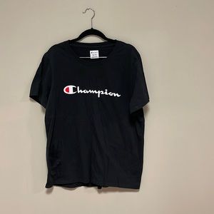 Champion Women’s Classic Jersey Screen Print Black T-Shirt
